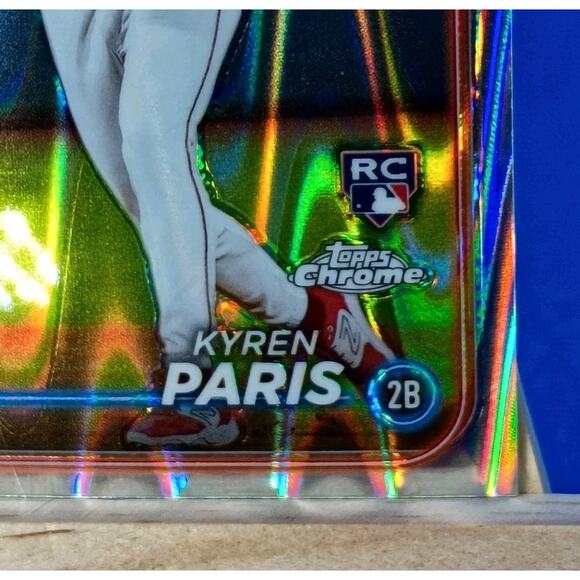 2024 Topps Chrome - Kyren Paris #151 RayWave Refractor (RC) - Picture 4 of 7